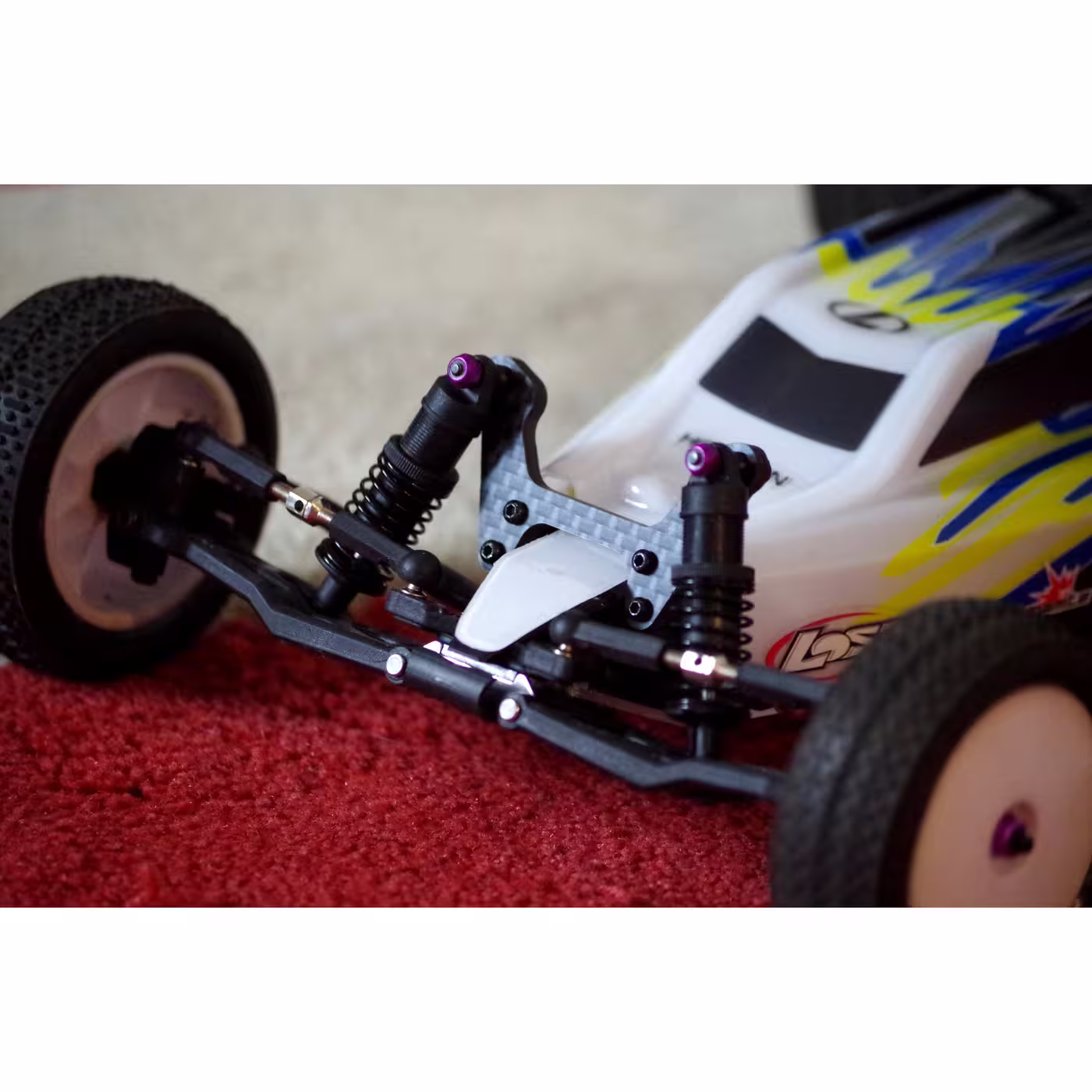 Carbon Fiber Front Shock Tower - Losi Mini-B - Image 2